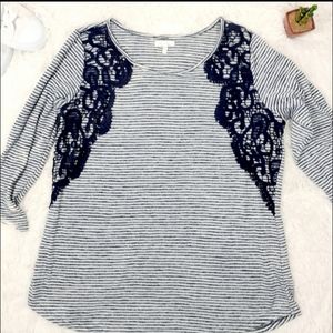 Maurice's Woman Blouse Large 3 quarter sleeve